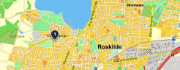 Kort over Roskilde